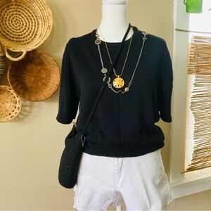 Vintage Land’s End Knitted Shirt Sweater